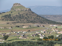 Isandlwana Mountain and battle panorama, Zululand, South Africa