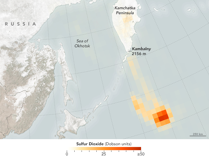daily timewaster Russian volcano at the tip of the Kamchatka Peninsula