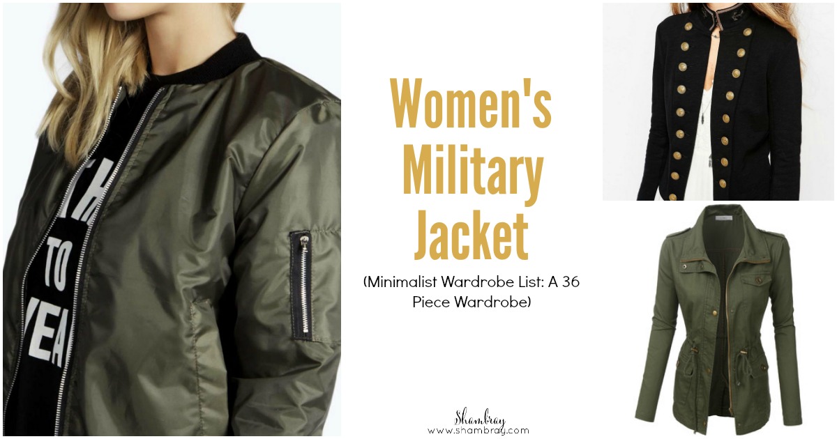 Shambray Women S Military Jacket Minimalist Wardrobe List A 36