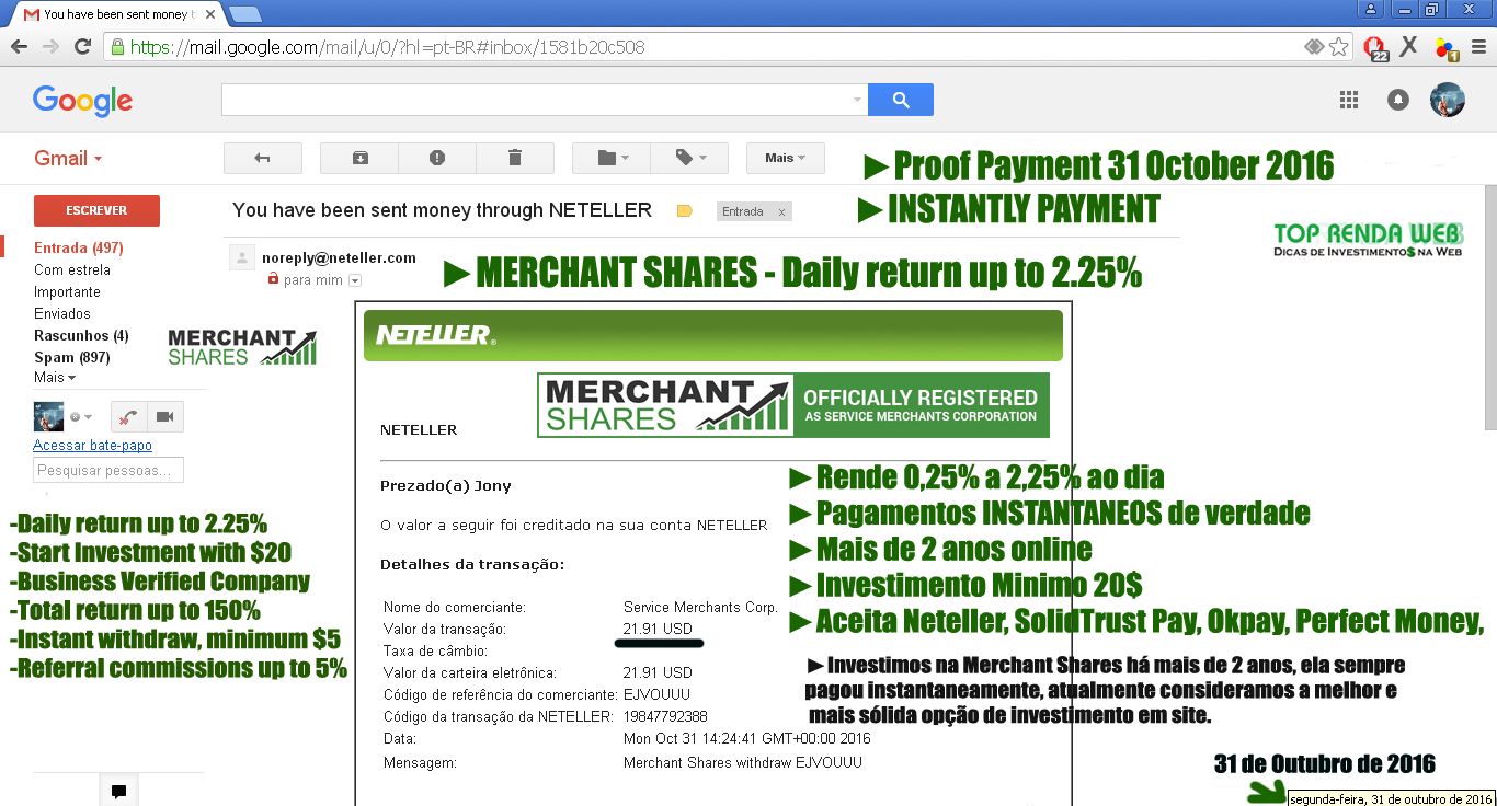 Forex payment proof