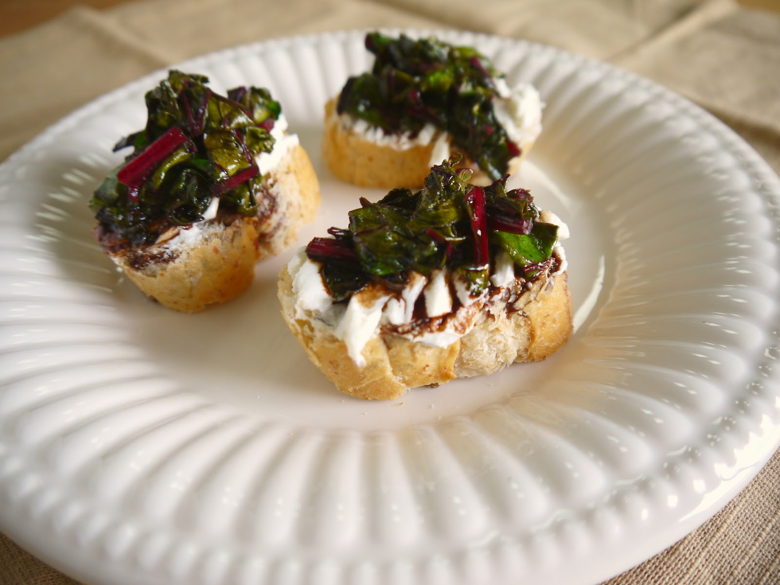 Eighty Twenty 80 Balsamic Beet Greens and Goat Cheese App