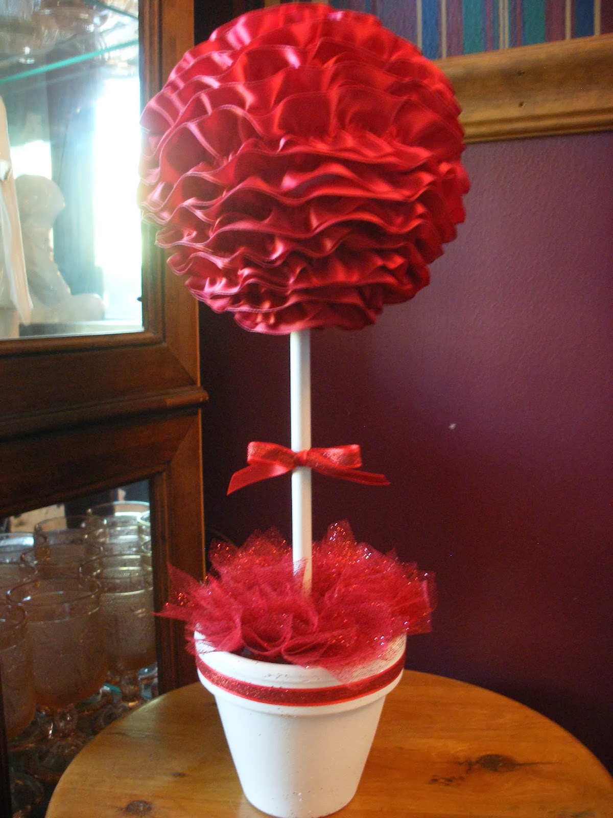 Paper Ponies Ruffled Ribbon Topiary