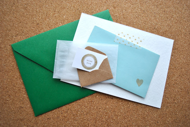 So there you have it another way to incorporate those cute mini envelopes 