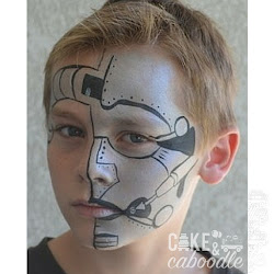 robot face painting