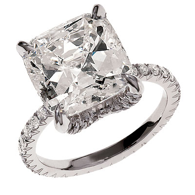 Jewelry, Fashion and Celebrities: 5 Carats Diamond Engagement Ring