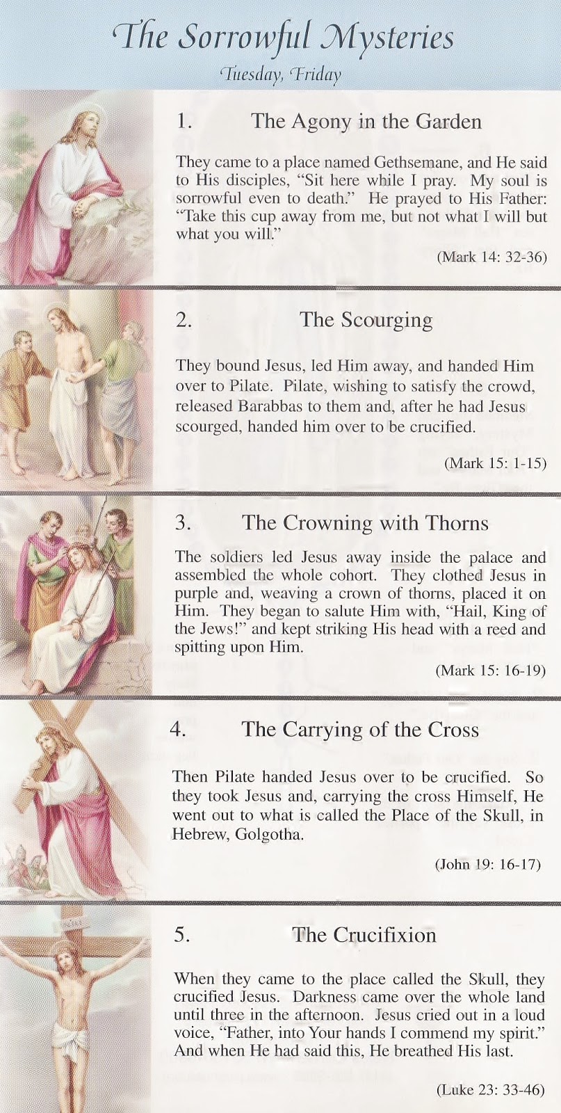 How To Pray The Sorrowful Mysteries Of The Rosary - Reverasite