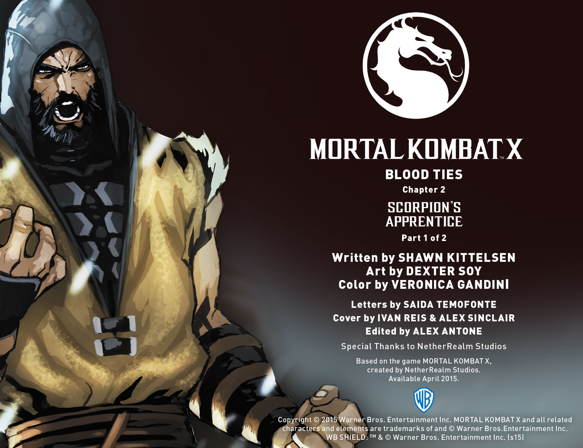 Read online Mortal Kombat X [I] comic -  Issue #2 - 2