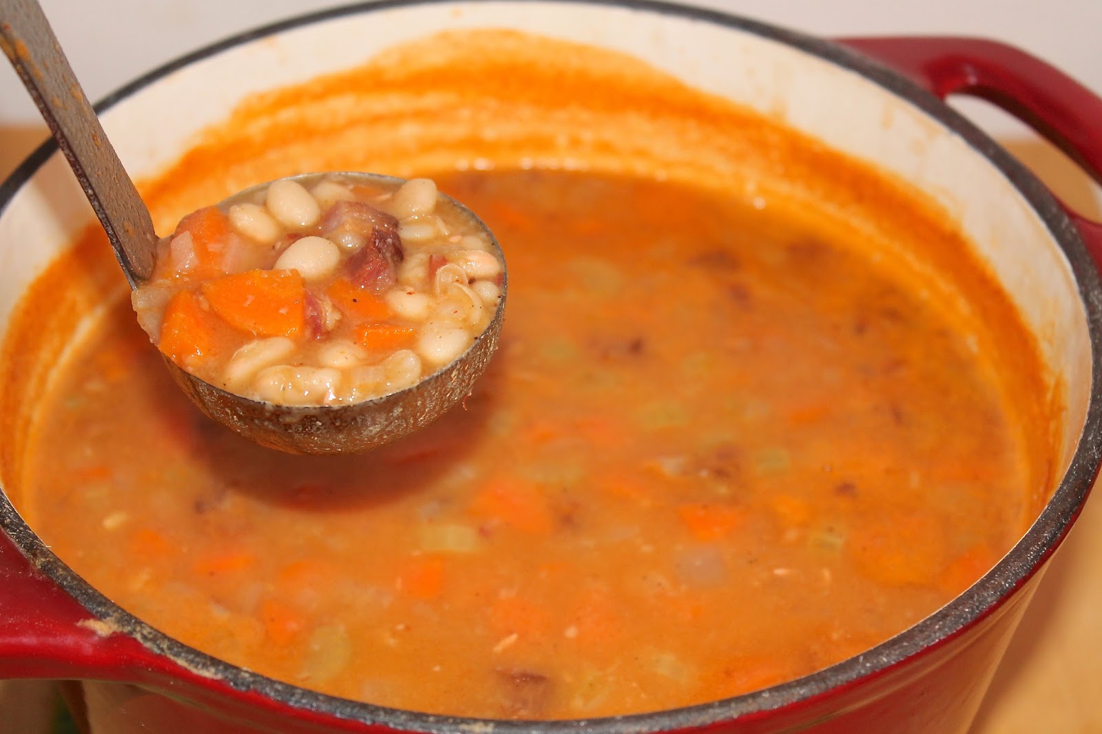 Savory Moments Bean with bacon soup