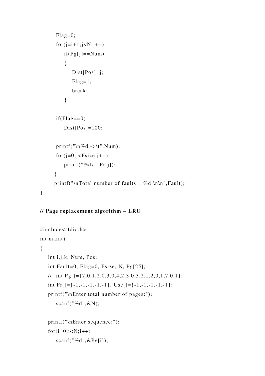 Dr R Anurekha: 10. c. Page Replacement Algorithms - LRU