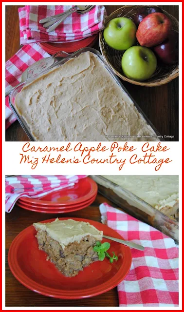 Caramel Apple Poke Cake at Miz Helen's Country Cottage