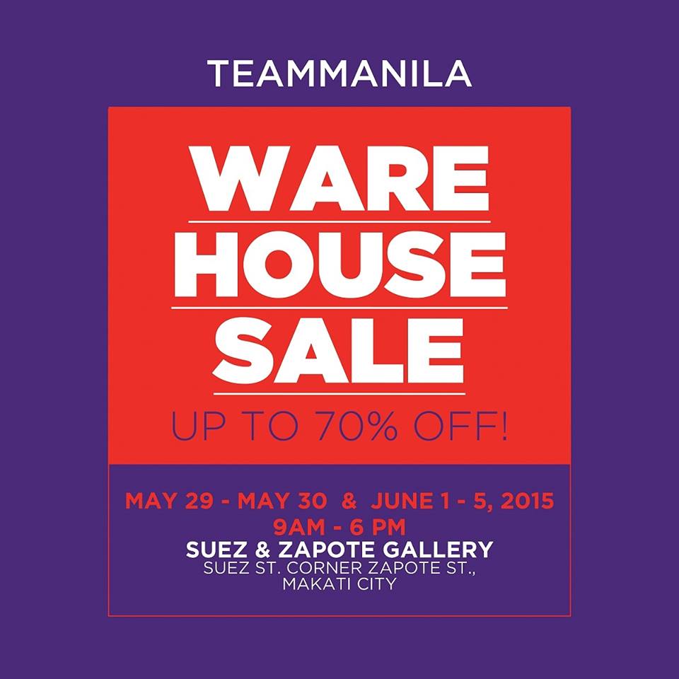 Manila Shopper Team Manila Warehouse SALE + End of Season SALE May