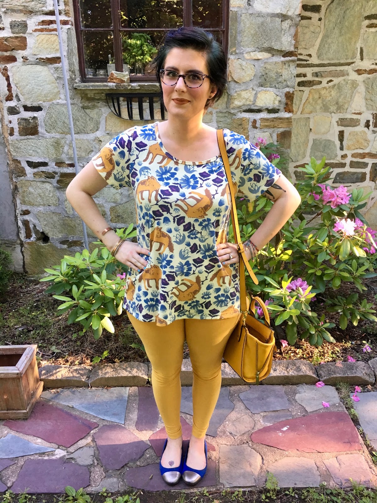 Behind The Leopard Glasses Foxy Lady In Mustard Lularoe