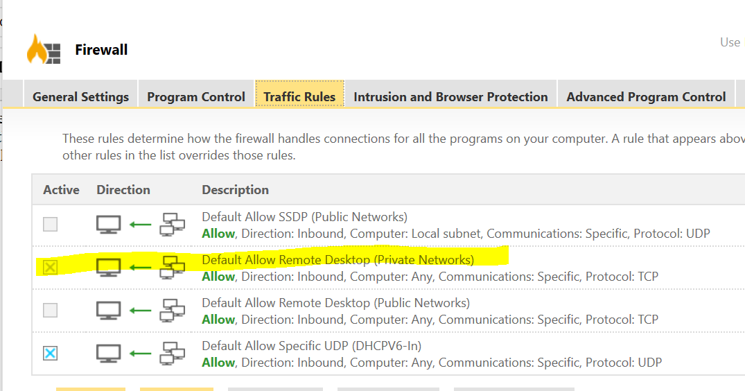How to Get Norton Security Suite Firewall to Allow Remote Desktop