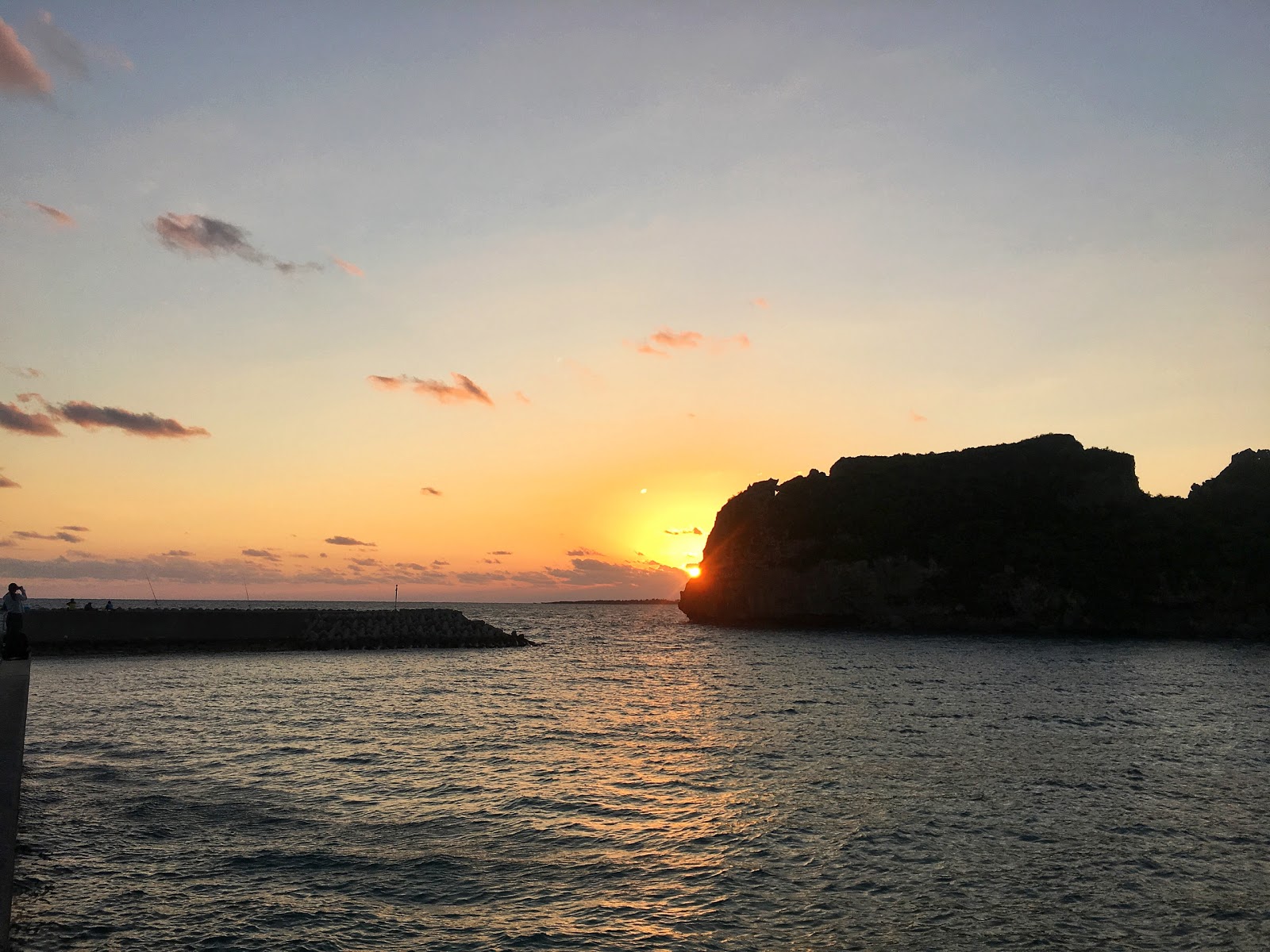 sunrise, okinawa, hamahiga island, pacific ocean, hatsuhinode, new year, japan