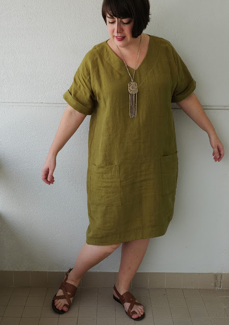Cookin' & Craftin': Style Arc Adeline Dress in Linen
