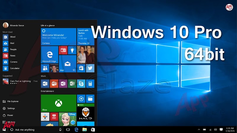 Windows 10 Pro 64bit 