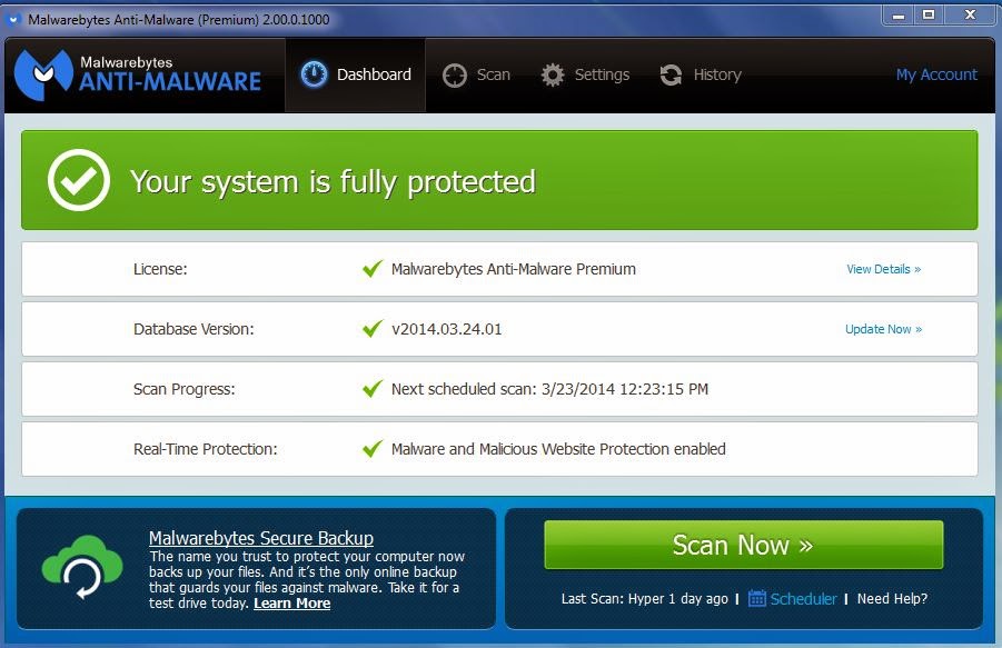 Malwarebytes Anti-Malware Version 2.0