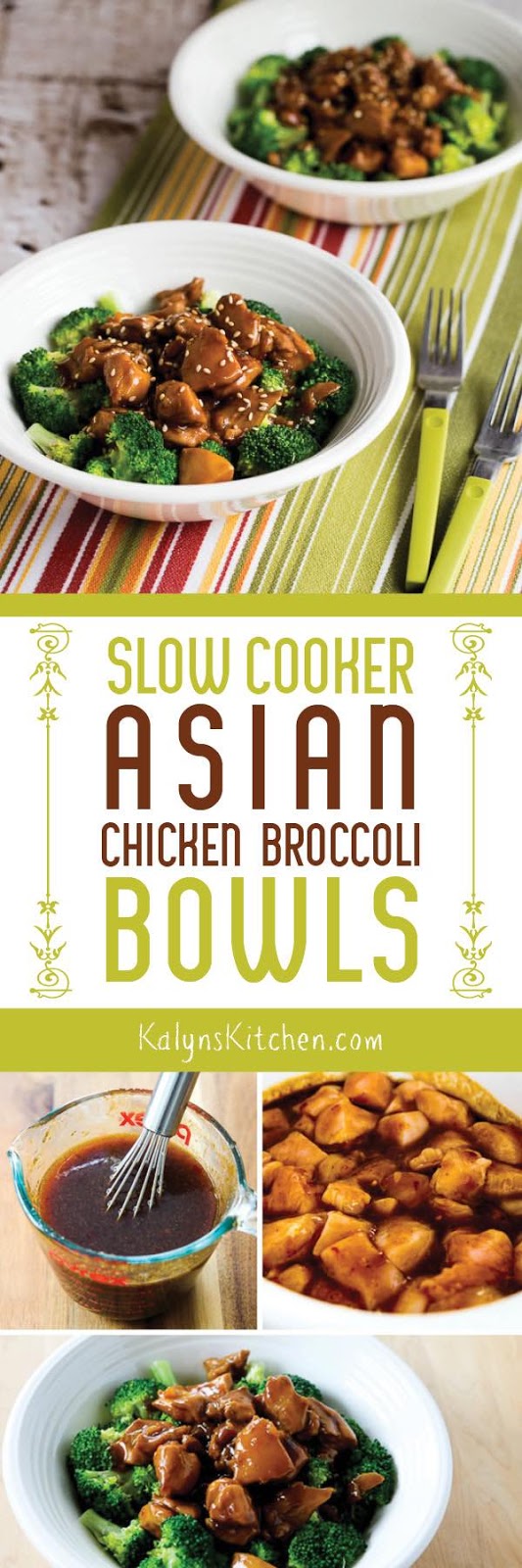 Slow Cooker Asian Chicken Broccoli Bowls Kalyn's Kitchen