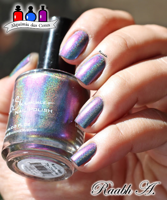 KBShimmer Rollin' With the Chromies, Esmalte Holográfico, Esmalte Multichrome, Different Dimension Numinous, Different Dimension Wanderlust Collection, Roxo, Raabh A. 2018  