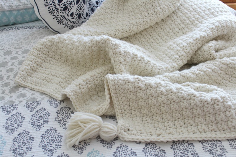Icelandic Blanket + How To Make Tassels Threadbare Creations