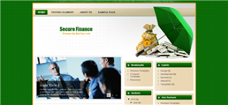 Secure Finance Blogger Template