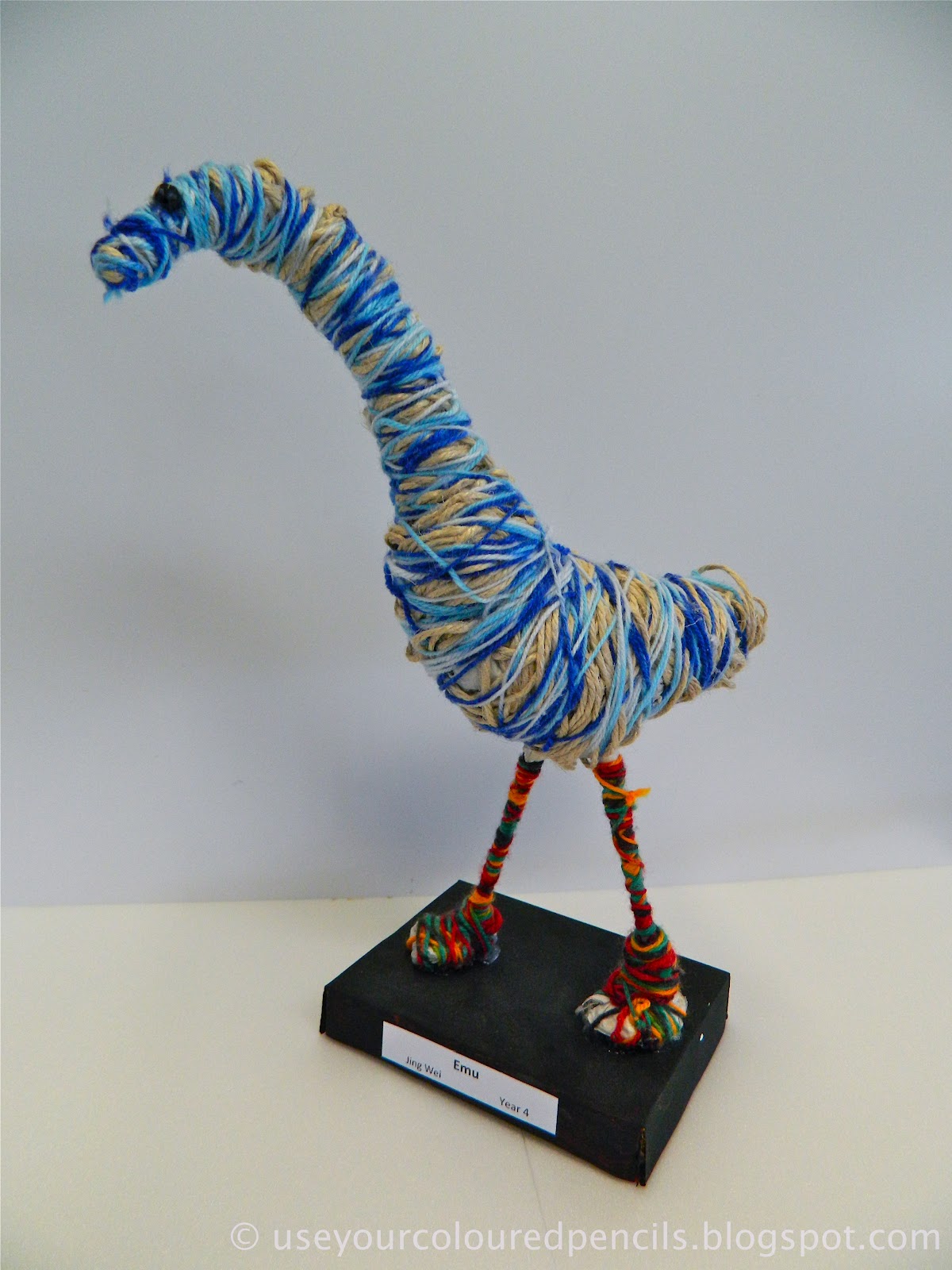 Use Your Coloured Pencils Aboriginal Inspired Fibre Sculptures