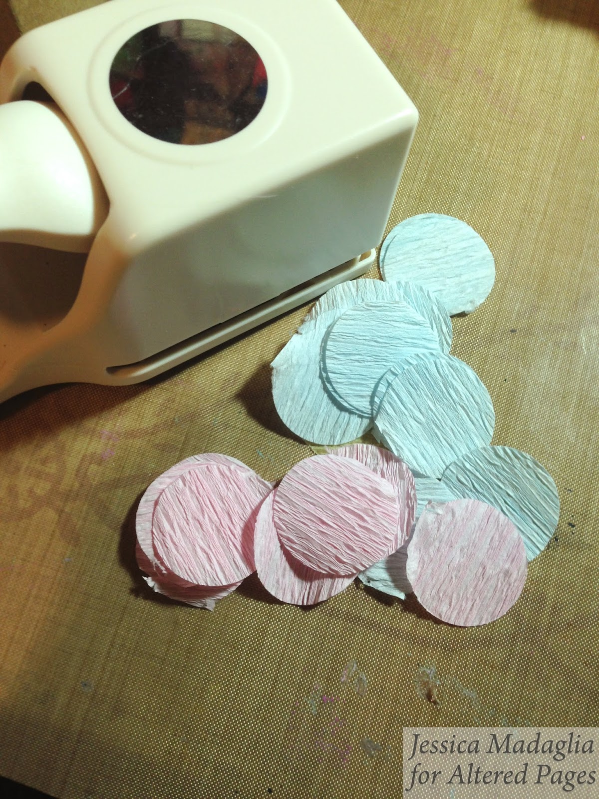 Crepe Paper flower boxes