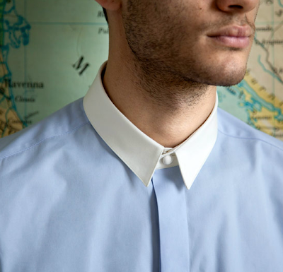 Shirt with ceramic buttons by Cor Sine Labe Doli