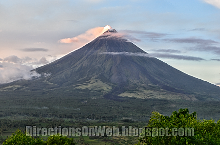 mt mayon is nearer in lignon hill nature park