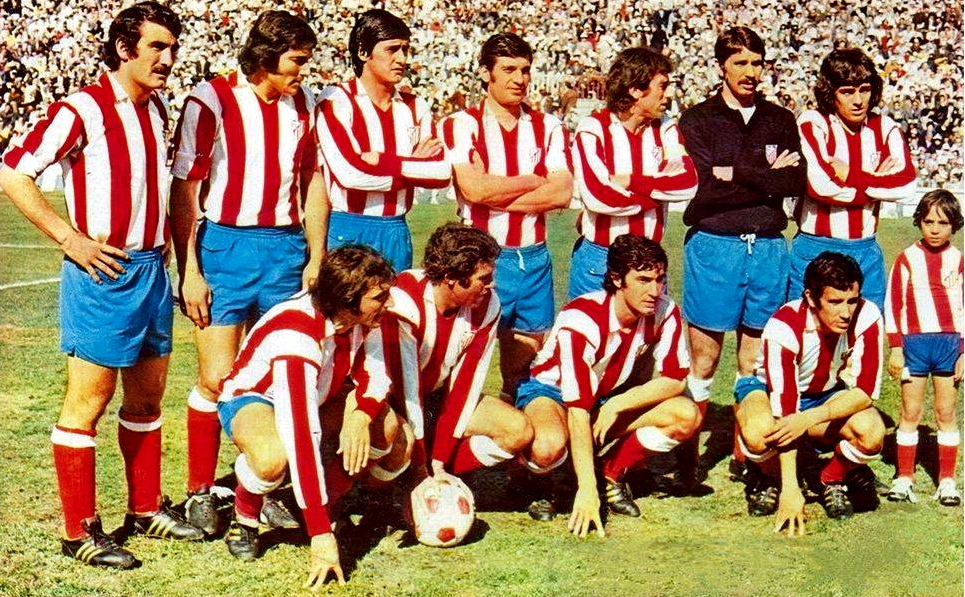 EQUIPOS DE FÚTBOL ATLÉTICO DE MADRID contra Castellón 01/04/1973