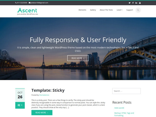 Ascent WordPress Tema görseli
