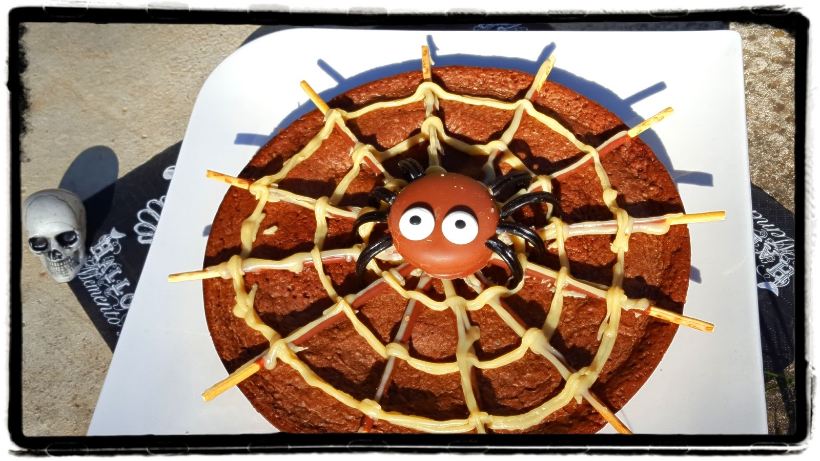 Dinamena Décor pour gâteau toile d'araignée Halloween