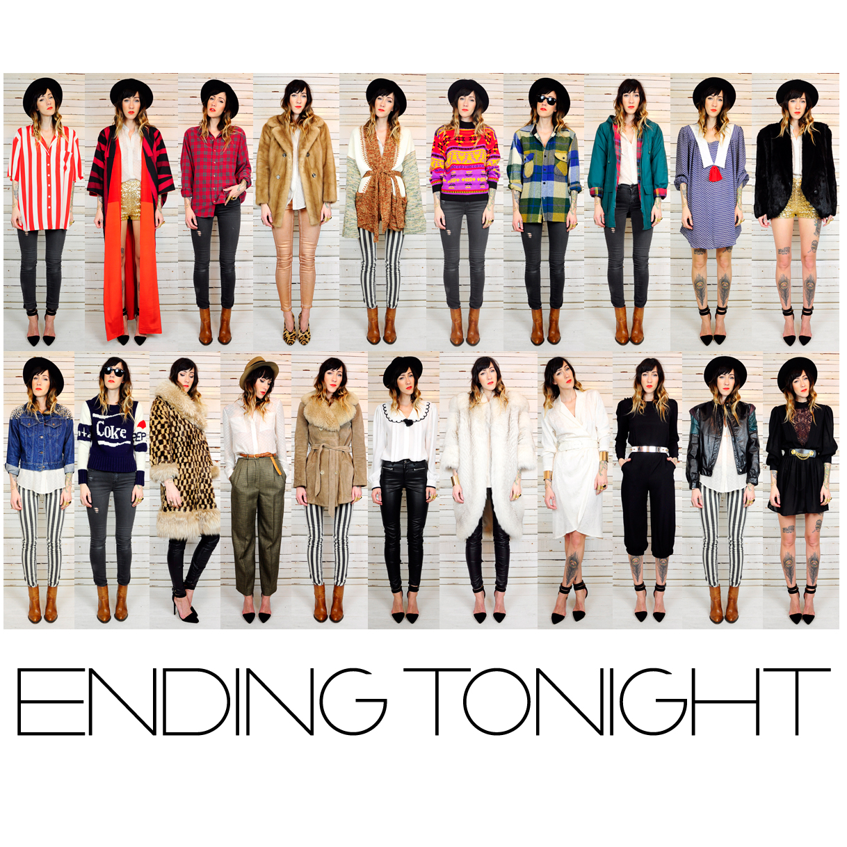 . VINTAGE IS THE NEW BLACK . AUCTIONS ENDING TONIGHT!