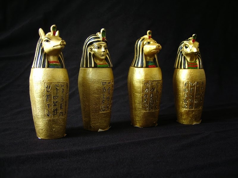 Canopic Jars Part of Mummification to store organs Elixir Of Knowledge