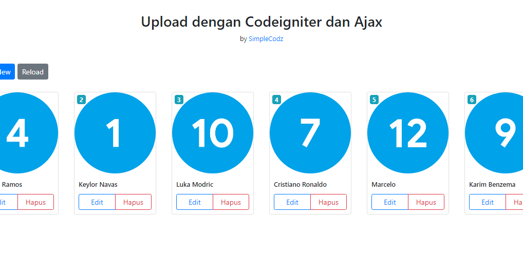 CodeIgniter File Upload CRUD menggunakan Ajax dan Form Validation ...