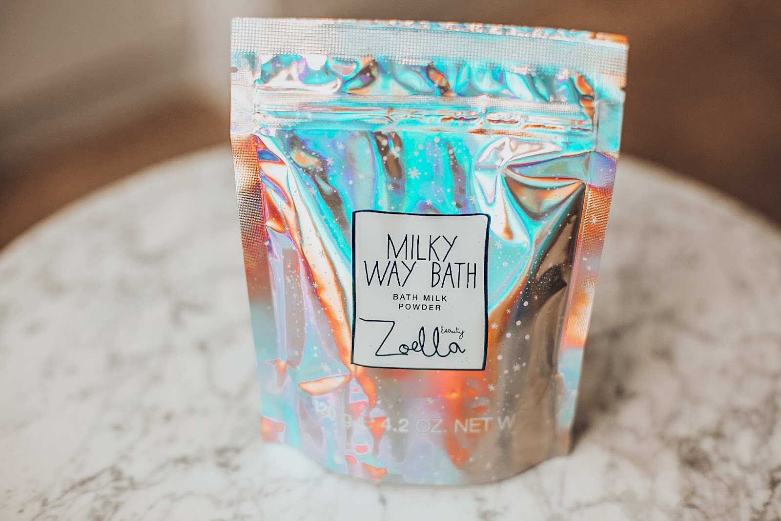 zoella Milky Way bath powder