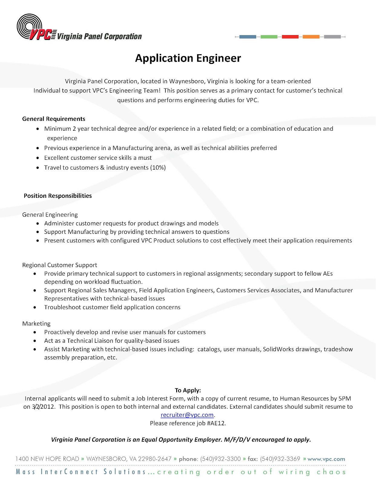 JMU Engineering Blog Engineering Job Opportunities in Waynesboro, VA