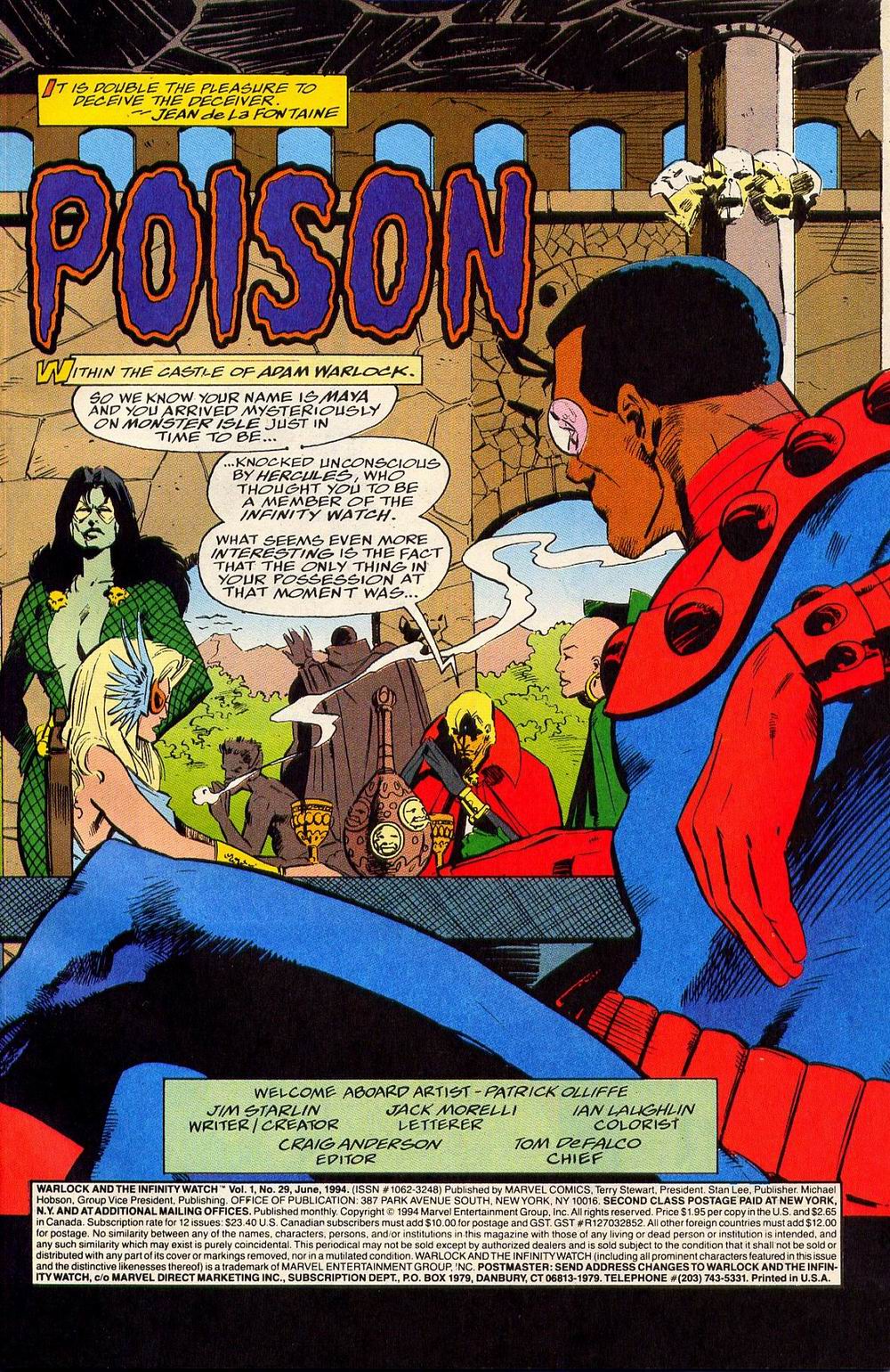 Read online Warlock and the Infinity Watch comic -  Issue #29 - 2