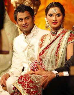 mirza sania wedding shoaib malik reception pakistan pakistani her xcitefun 2010 bridal star sialkot stardom unlikely indian fitter reveals than