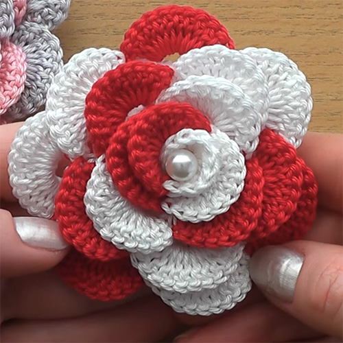 Crochet For Children: Crochet Flower Rose - Very Easy Tutorial