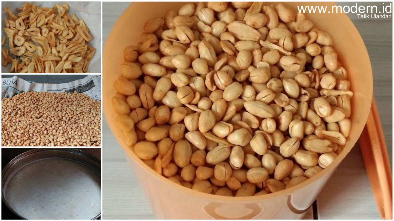 Cara membuat kacang bawang renyah tanpa santan