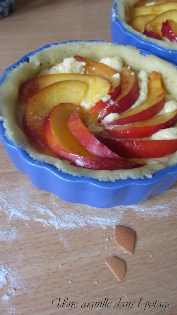 tartelette amandine aux nectarines