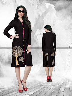 buy online designer cotton printed kurtis