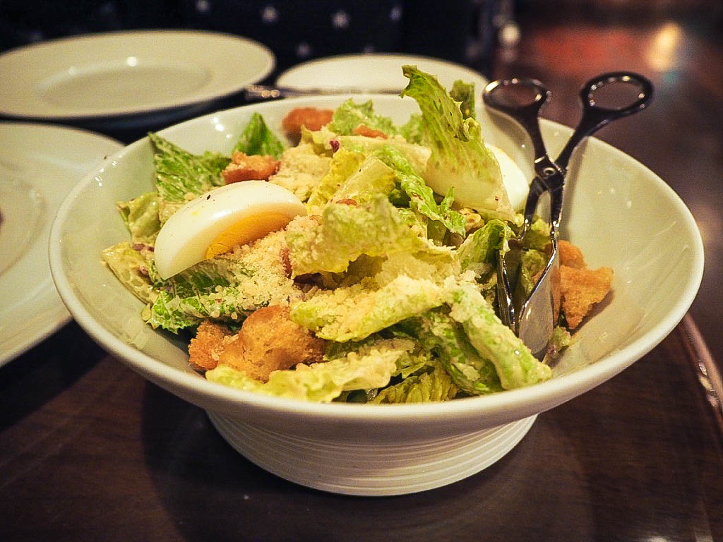 Caesar salad at The 1515 West Chophouse and Bar in the Shangri-La hotel, Shanghai