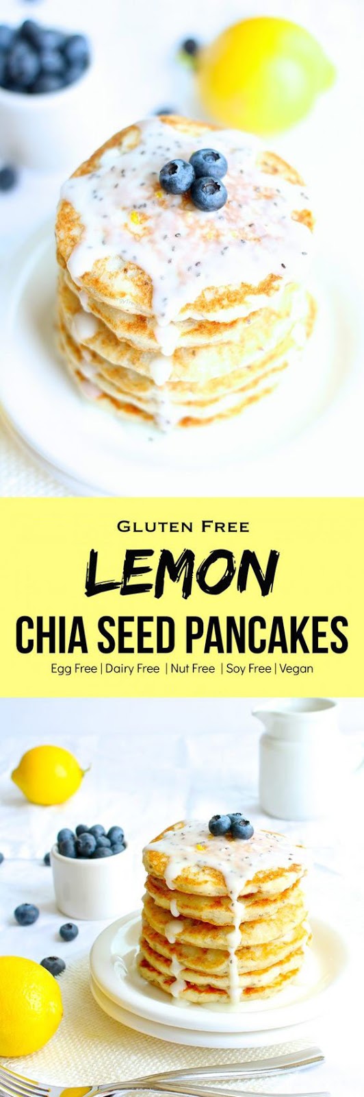 Gluten Free Lemon Chia Seed Pancakes Gluten Free Lemon Chia Seed Pancakes