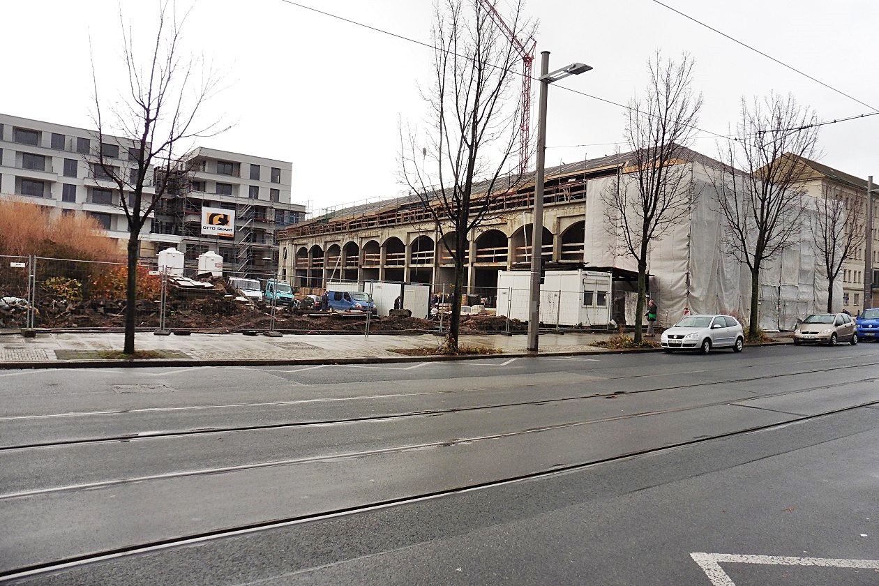 Bausituation Dresden Orangerie Herzogin Garten
