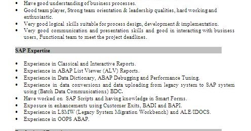 Resume Format In Word File Free Download