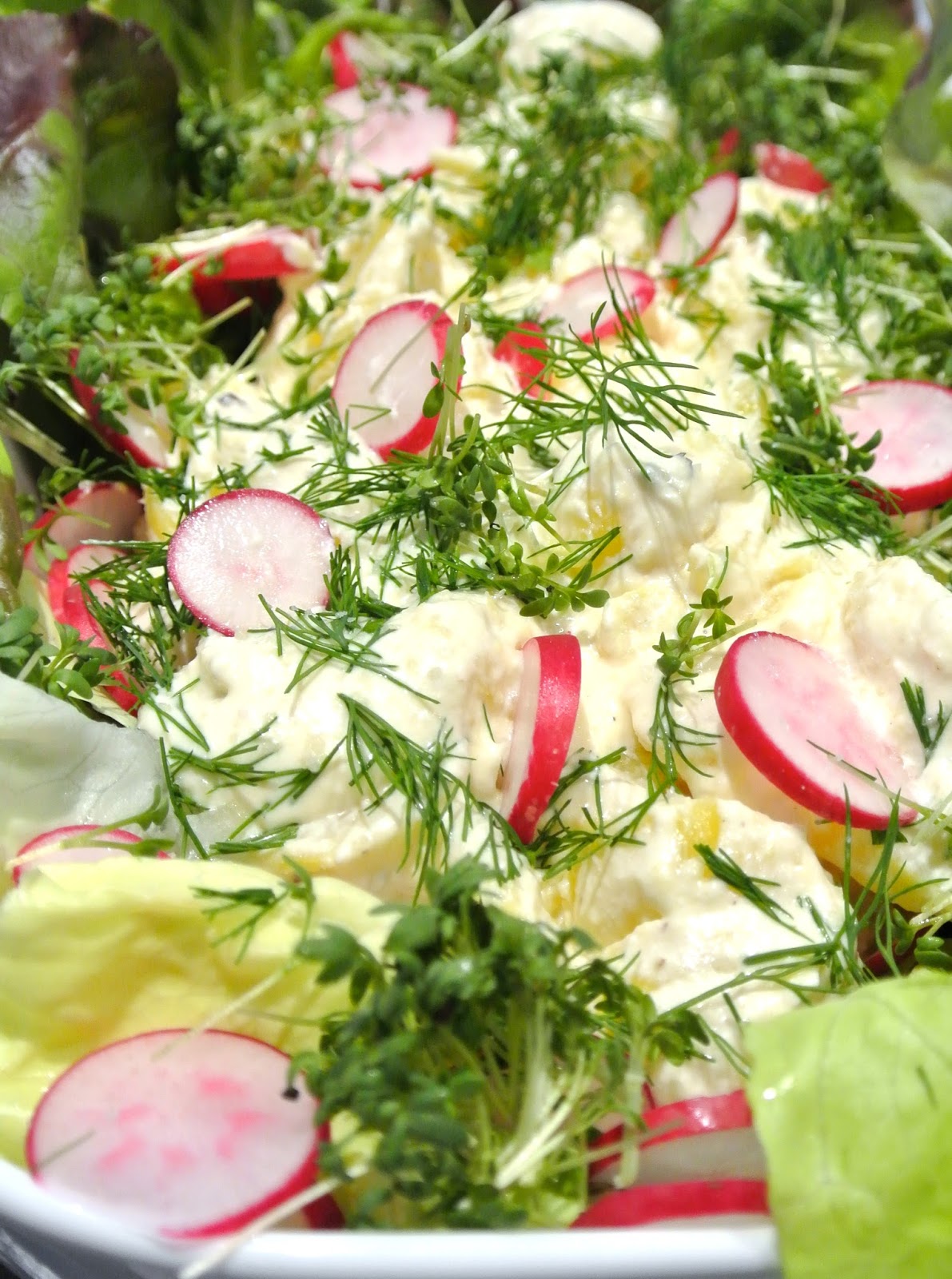 Bonjour Alsace: Kartoffelsalat mit Meerrettich Bonjour Alsace: Kartoffelsalat mit Meerrettich