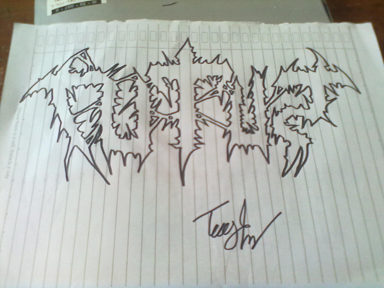 Cara Membuat Logo Death Metal INDRAMAYU BAWAH TANAH