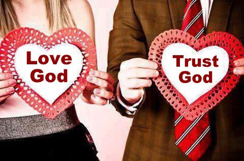 Love God and Trust God Clip Art